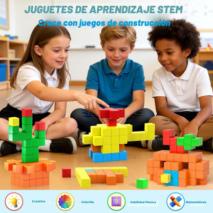 48 piezas de bloques magnéticos para juguetes de niños pequeños, ju...