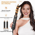 Cepillo secador de pelo 6 en uno, rizador de aire, cepillo redondo...