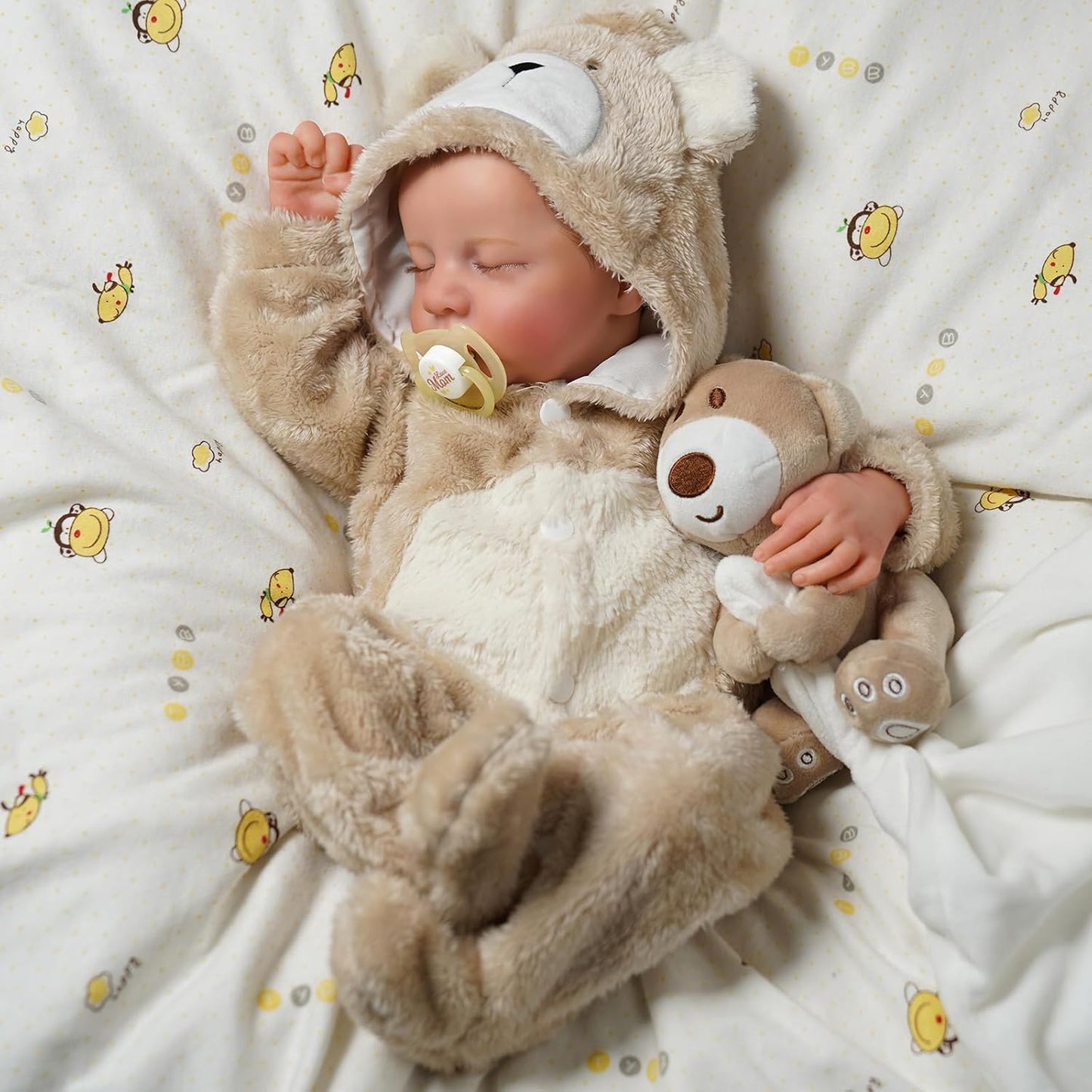 BABESIDE Muñecas de Bebé Reborn Realistas Niño - Muñeca de Bebé de 17 Pulgadas Cuerpo Suave Realista-Muñeca de Bebé Recién Nacido de Silicona Cuerpo Completo de Vinilo Muñecas de Bebé de Vida Real con