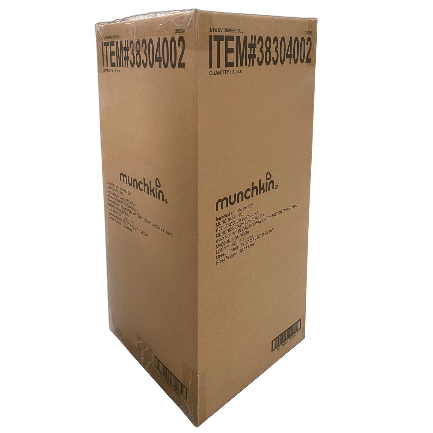 Munchkin® Cubo de pañales UV #1 en control de olores, incluye 1 bol...