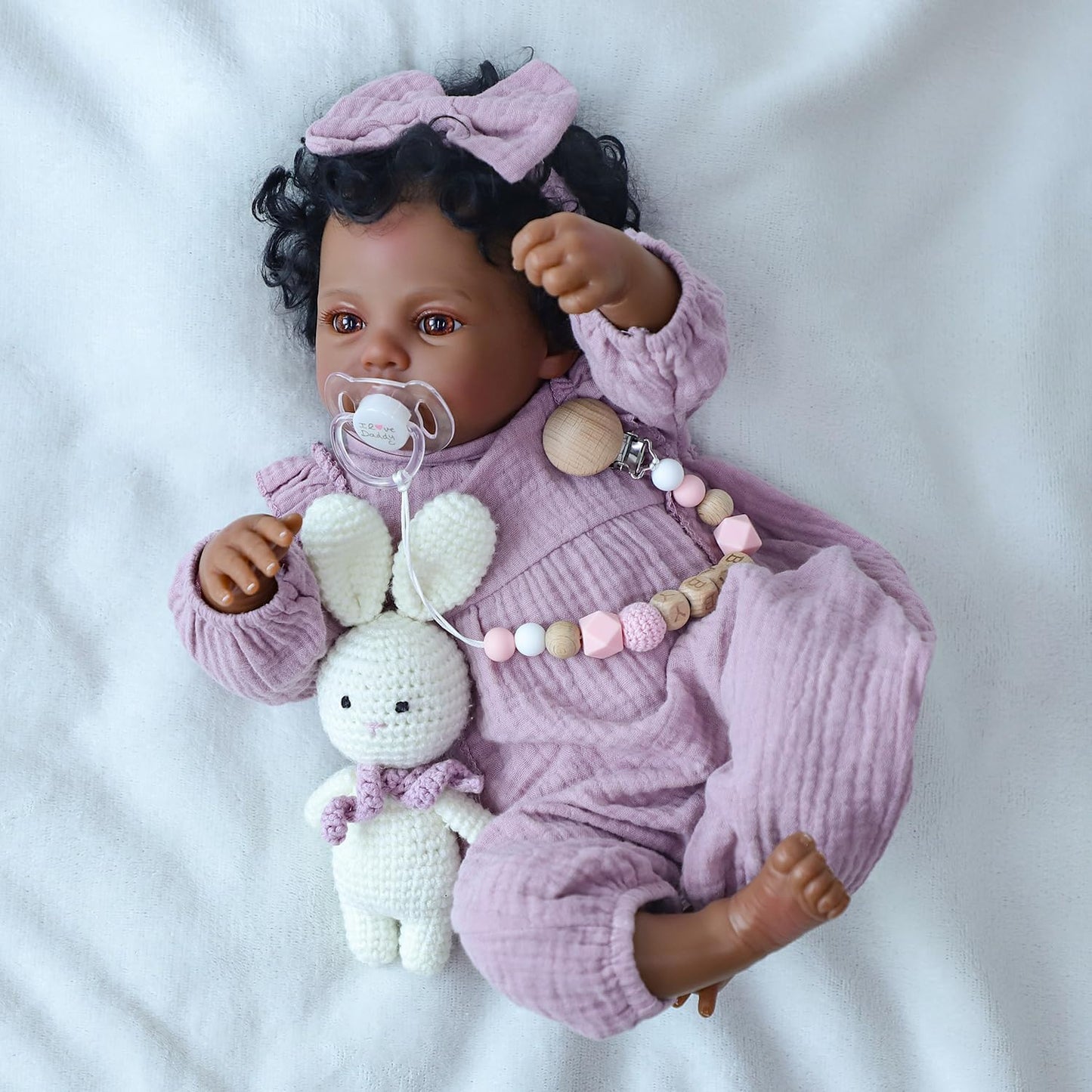 WOOROY Muñecas Realistas Reborn Baby Dolls Niña Negra \u2013 Muñeca...