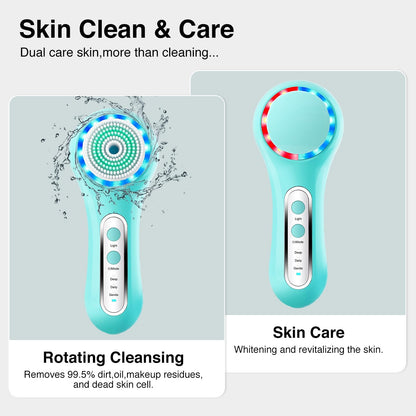 UMICKOO Exfoliante facial, cepillo de limpieza facial recargable co...