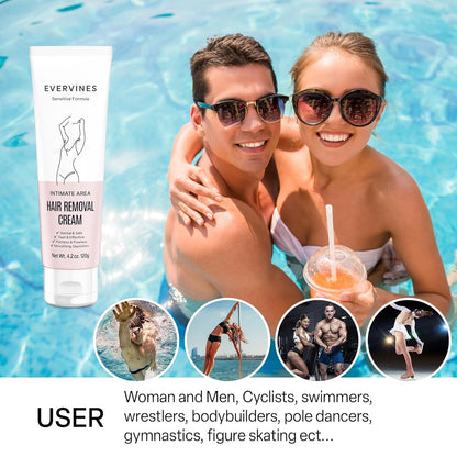 Evervines Crema depilatoria para mujeres: depilatoria rápida e indo...