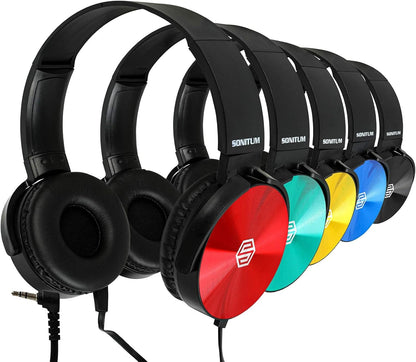 Auriculares para el aula, paquete de 10 unidades, variedades de col...