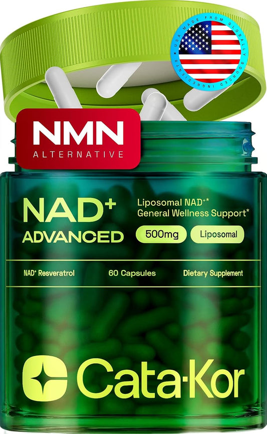 Cata-Kor Suplemento liposomal de NAD con resveratrol - Alternativa...