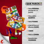 PAP Products PARQUES MAGNÉTICO Colombiano para 2 a 6 Jugadores Colo...
