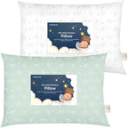 KeaBabies Pack de 2 almohadas para niños pequeños de 13x18 - Almoha...