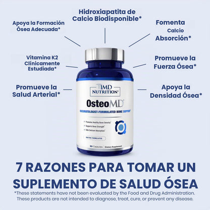 1MD OsteoMD para apoyo integral óseo | con hidroxiapatita de calcio...