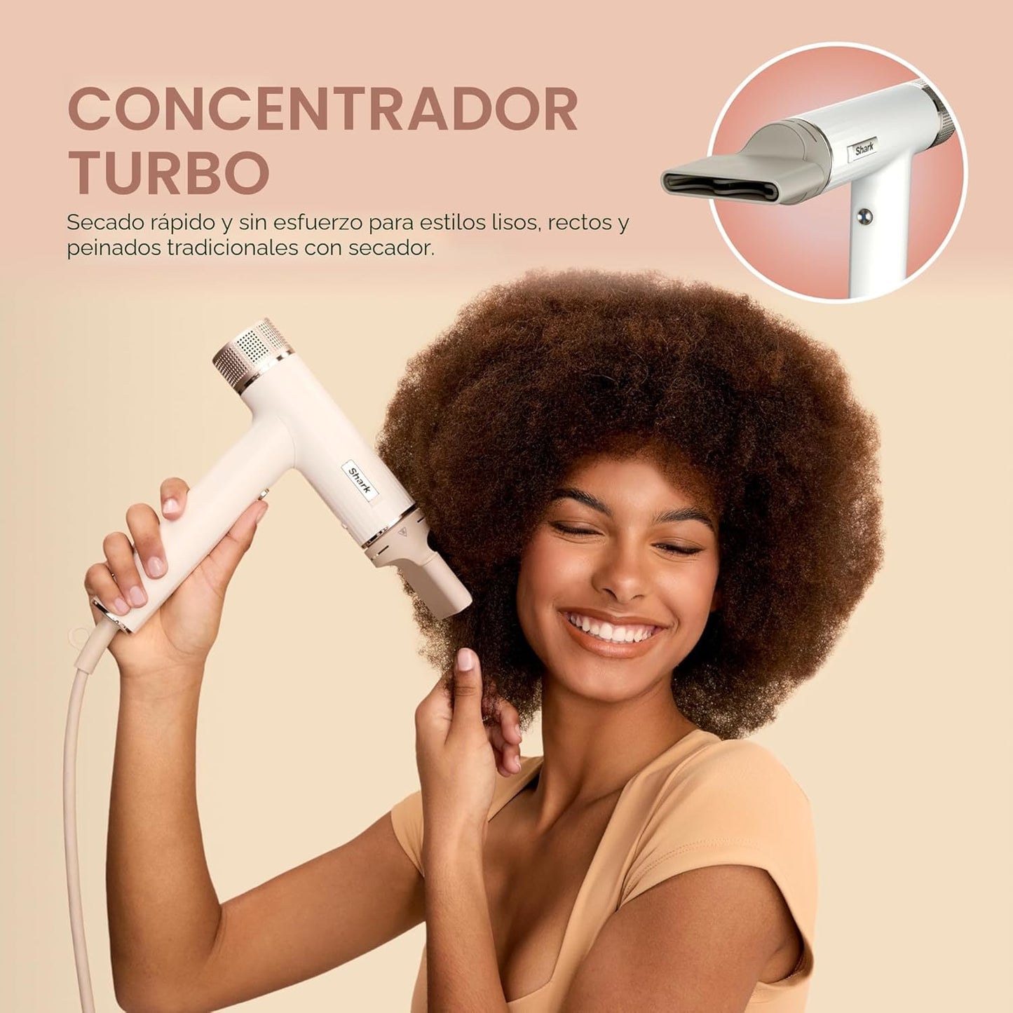 Secador de pelo Shark | SpeedStyle | Herramienta de peinado sin dañ...