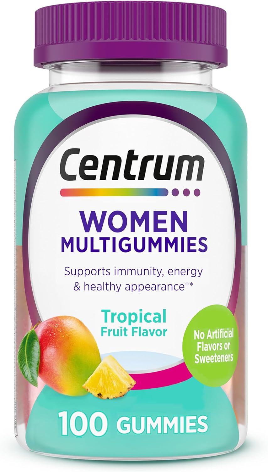 Centrum Gomitas Multivitamínicas para Mujeres, Apoyo Inmune, Energí...