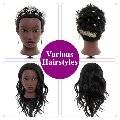 Cabeza de maniquí de 20 pulgadas de cabello humano, cabeza de maniq...