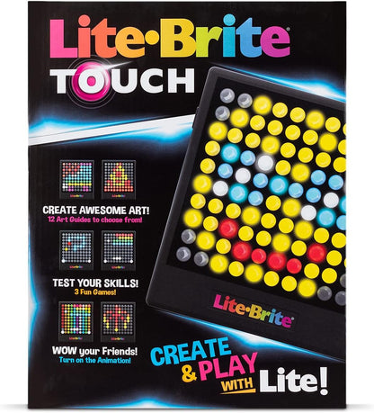 Lite-Brite Touch - Crea, Juega y Anima - Juguete Portátil de Aprend...