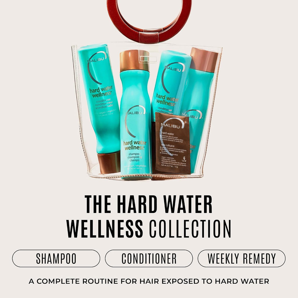 Malibu C Hard Water Wellness Remediy - Paquetes de champú de agua d...