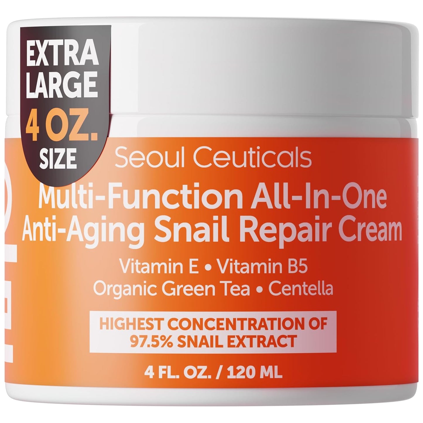 SeoulCeuticals Crema Hidratante de Mucina de Caracol Grande 4 oz 97...