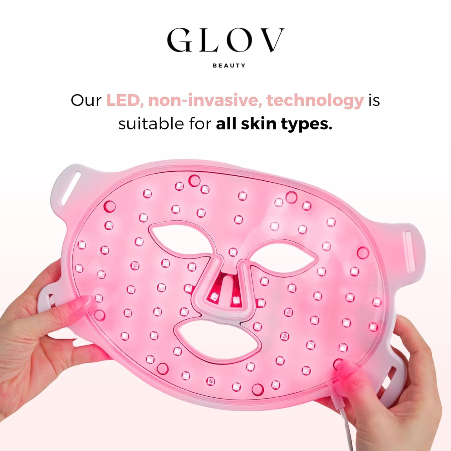 Glov Beauty - Máscara facial LED antienvejecimiento para terapia de...
