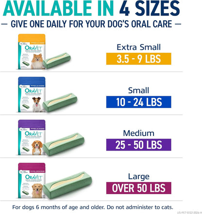 OraVet Masticables de higiene dental para perros pequeños, cuidado...