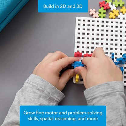 PLUS PLUS Juego de construcción con estuche de viaje, rompecabezas...