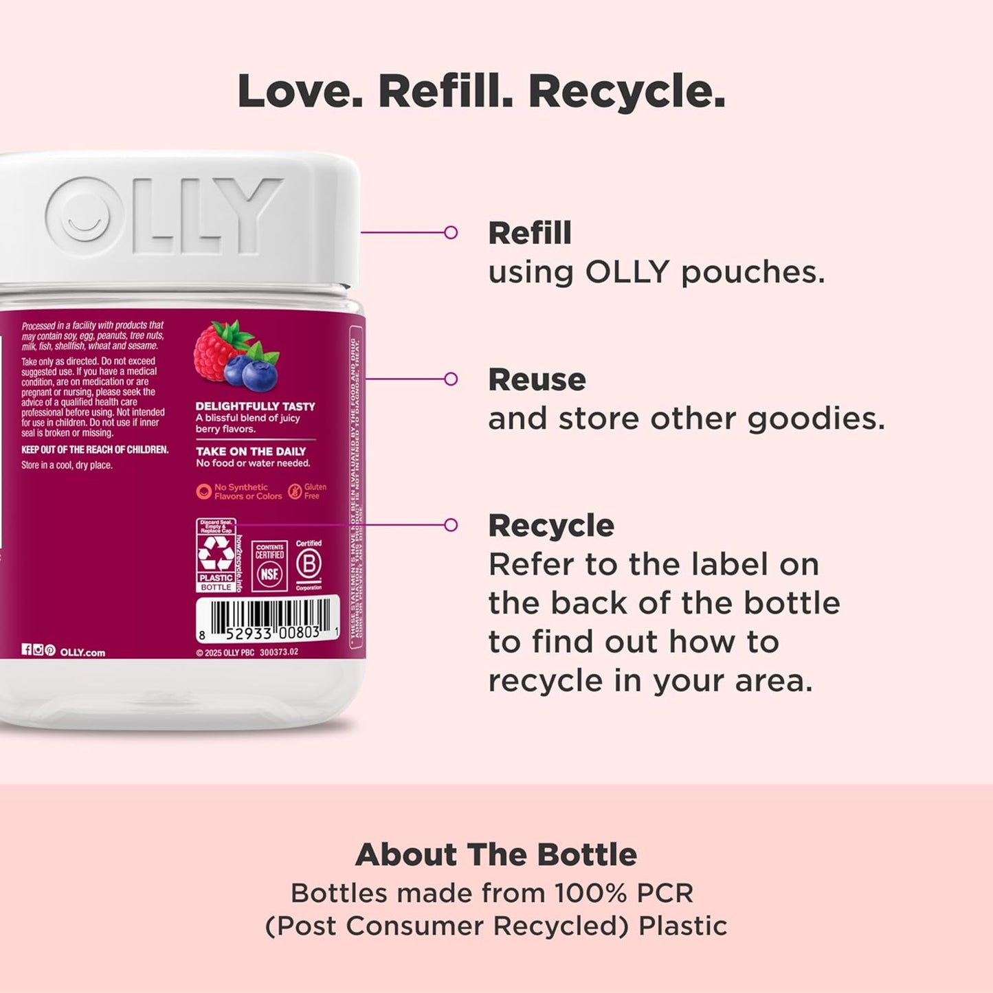 OLLY - Goma multivitamínica para mujer, salud general y apoyo inmun...