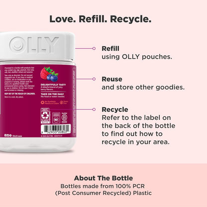 OLLY - Goma multivitamínica para mujer, salud general y apoyo inmun...