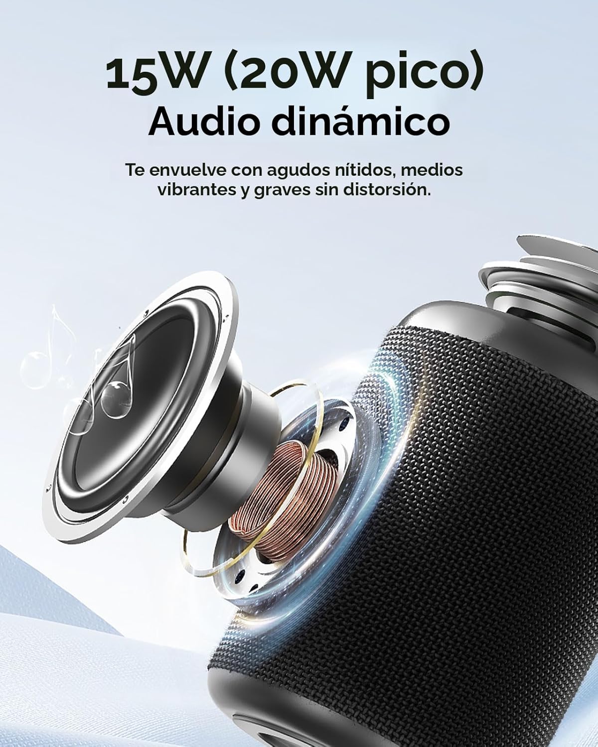 Altavoz Bluetooth portátil Esenciales para vacaciones en la playa:...