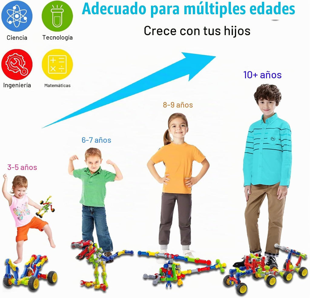 Huaker Juguetes de construcción STEM para niños y niñas de 3, 4, 5,...