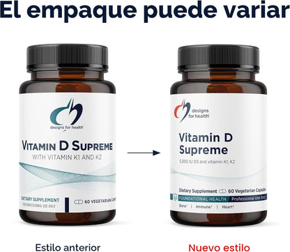 Designs for Health Vitamina D Suprema \u2013 Vitamina D 5000 UI con...