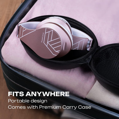 PowerLocus Auriculares Bluetooth sobre la oreja, auriculares inalám...