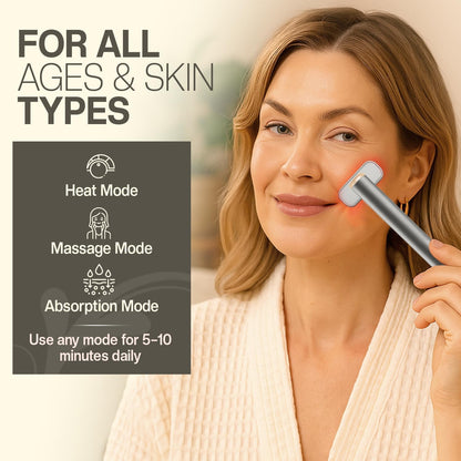 Soulspa Pure Varita de luz LED 7 en 1 para rostro, cuello y ojos -...