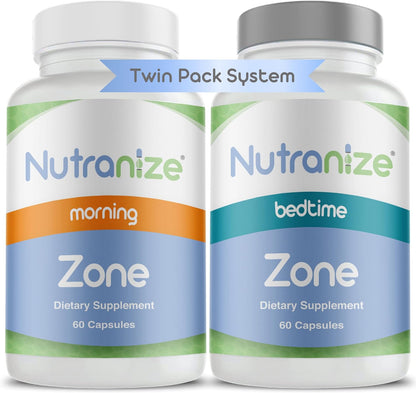 Nutranize Zone Twin-Pack Suplemento System \u2013 Cápsulas para mañ...