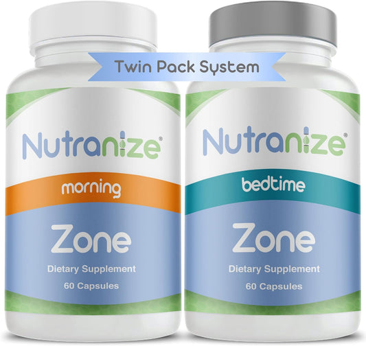 Nutranize Zone Twin-Pack Suplemento System \u2013 Cápsulas para mañ...