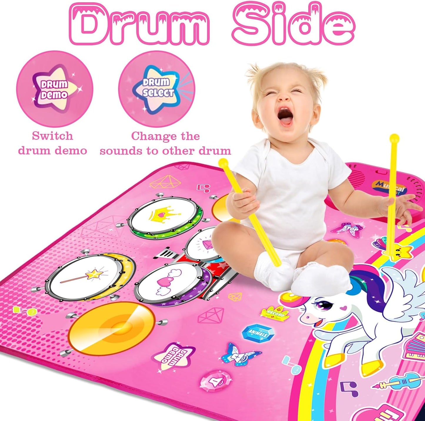 Juguetes para Niñas de 1 Año Regalos: Alfombra Musical para Bebés J...