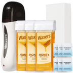 Waxers Kit de Cera Roll-on para Depilación con Miel en Casa, Kit de...