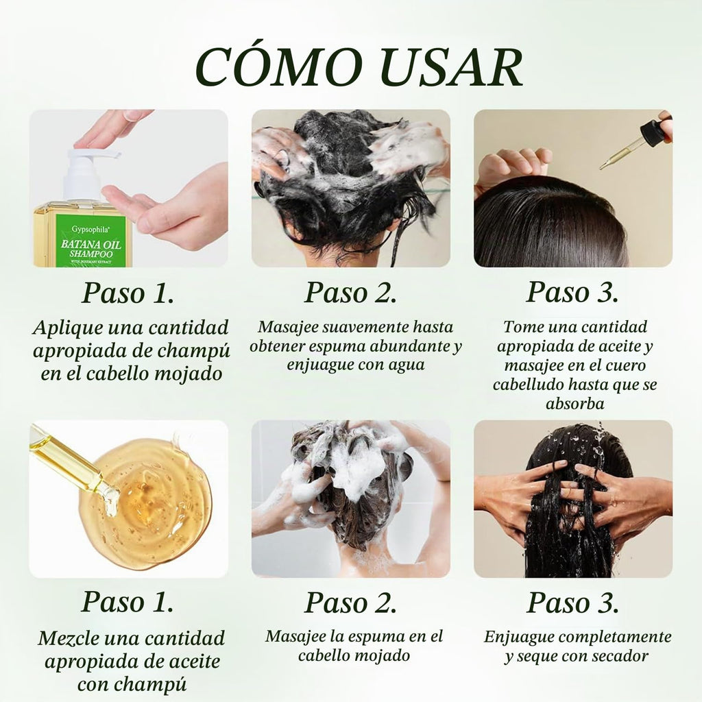 Umex Batana Oil Set para el cuidado del cabello, champú nutritivo y...