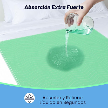 Paquete de 2 almohadillas lavables de absorción extra fuerte de 36&...
