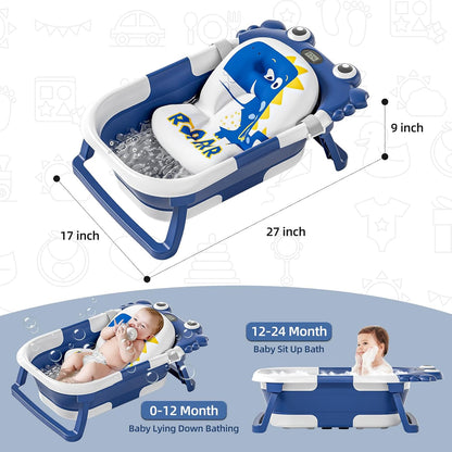 Bañera Plegable para Bebés para Recién Nacidos a Niños Pequeños con...