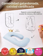 Momcozy Almohadas de embarazo para dormir, almohada en forma de U d...