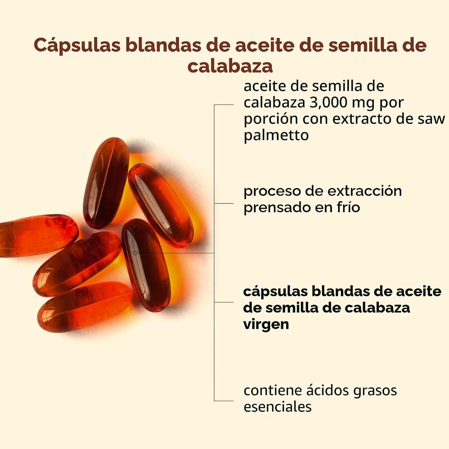 Micro Ingredients Aceite de semilla de calabaza con palma enana, 15...