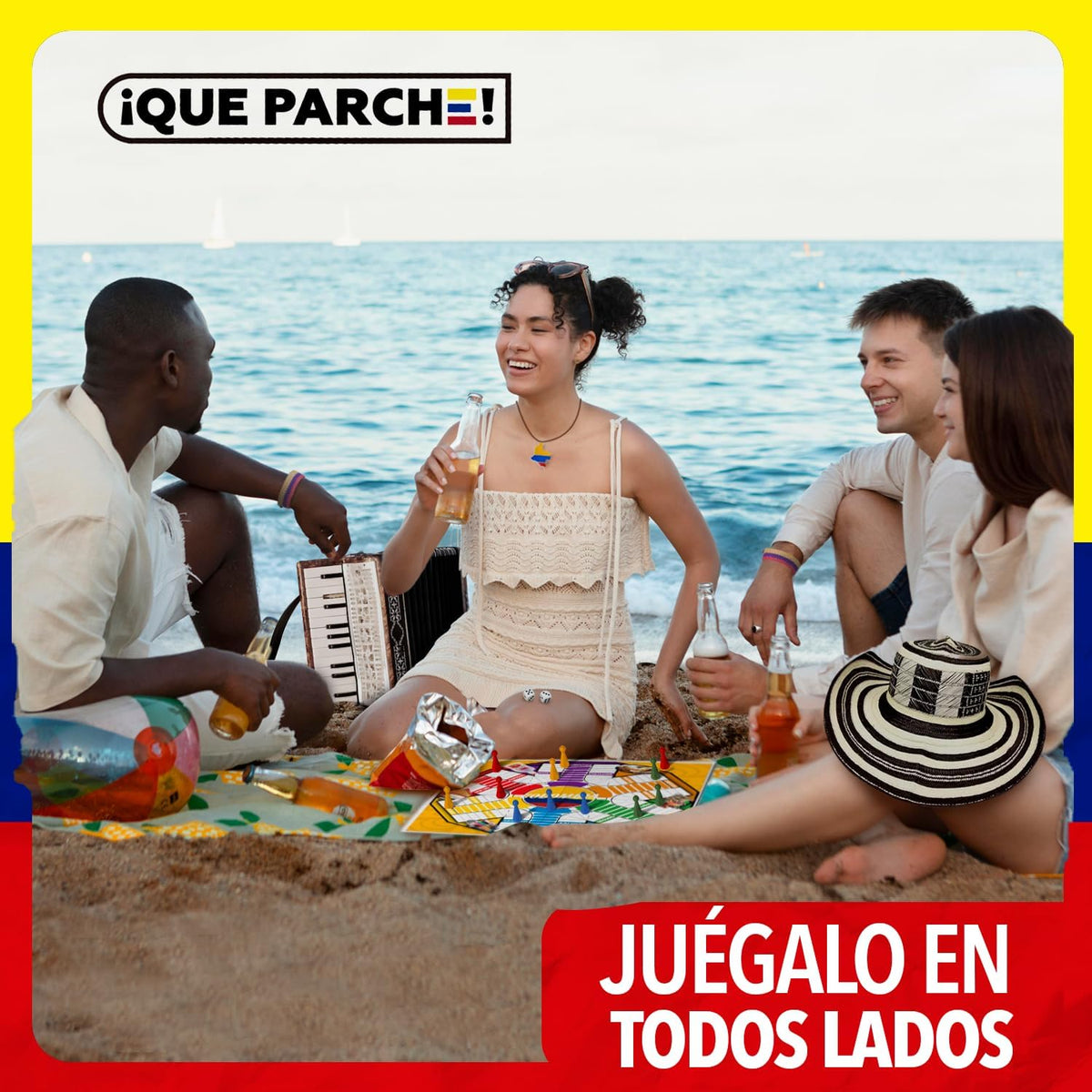 PAP Products PARQUES MAGNÉTICO Colombiano para 2 a 6 Jugadores Colo...