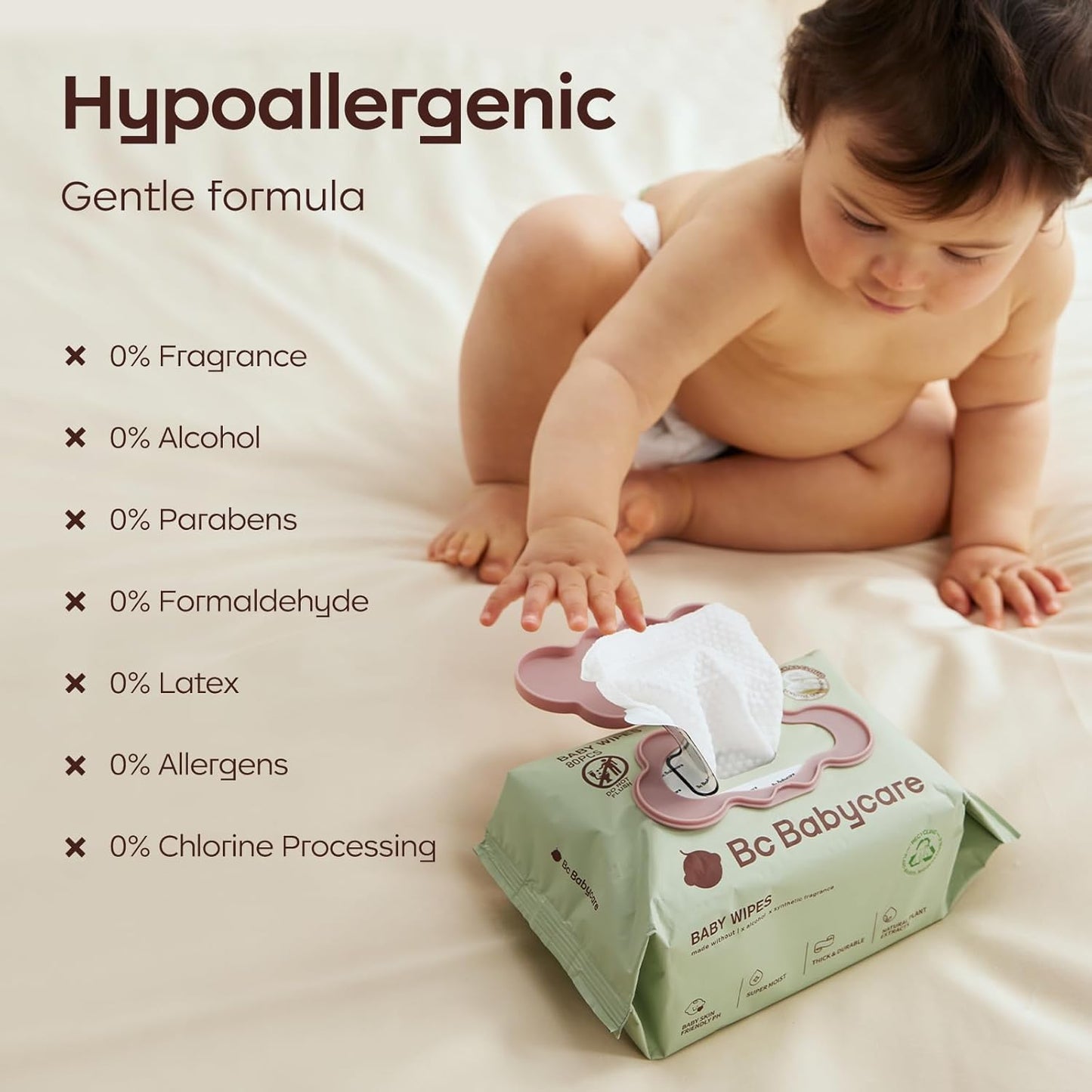 Bc Babycare Cloud Wet Toallitas húmedas para bebé, gruesas y XL, 99...