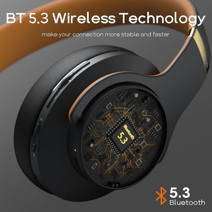 DOQAUS Auriculares Bluetooth sobre la oreja, tiempo de reproducción...