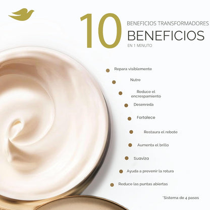 Dove Hair Bond Strength - Mascarilla Sérum 10 en 1 para cabello quí...