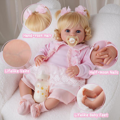 BABESIDE Muñeca de bebé realista de 20 pulgadas para niña, muñecas...