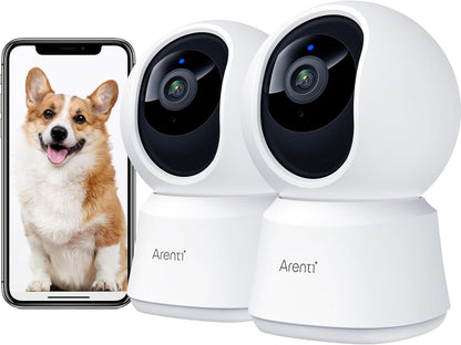 Cámara de seguridad interior ARENTI 5G, cámara para mascotas de 4MP...