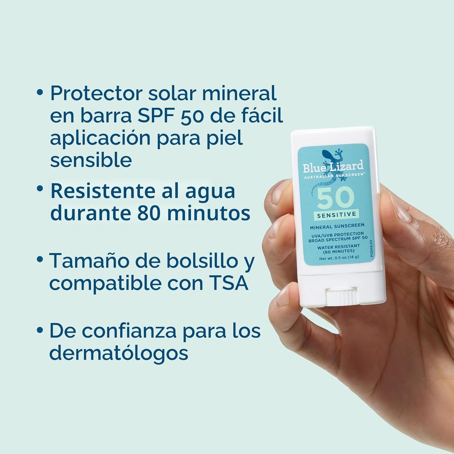 BLUE LIZARD Protector Solar Mineral Sensible en Barra con Óxido de...
