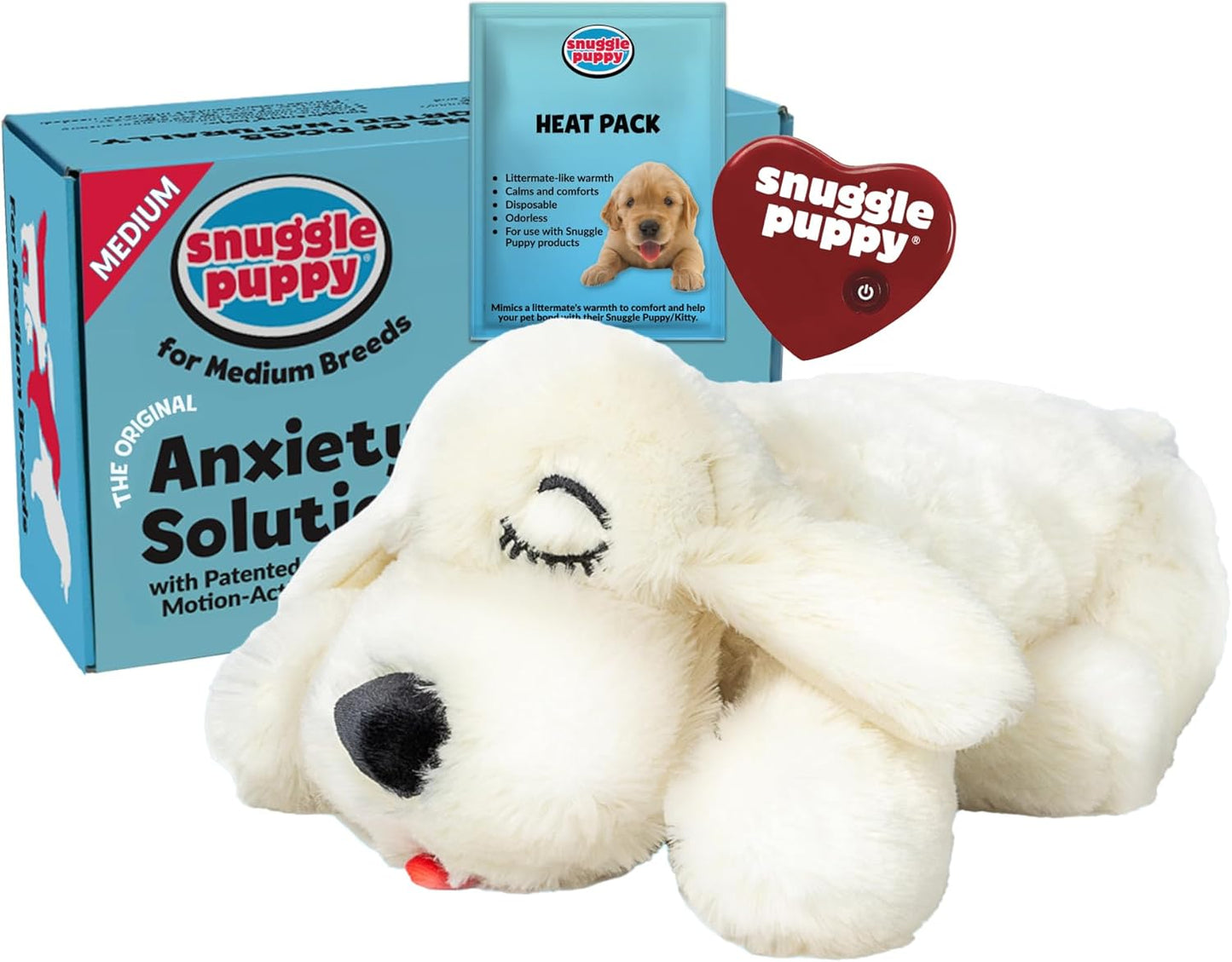 Original Snuggle Puppy - Juguete para cachorros con latido del cora...