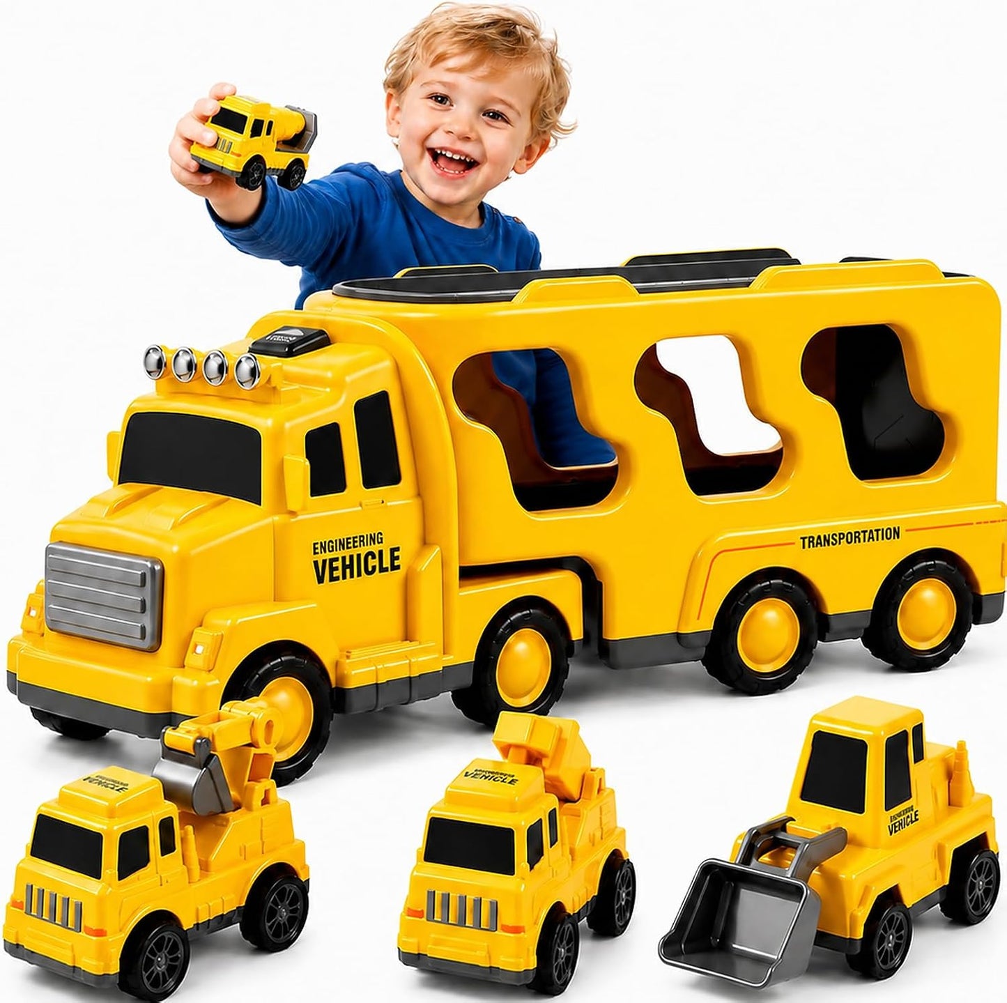 Bennol Juguetes de Camiones de Construcción para Niños Pequeños de...