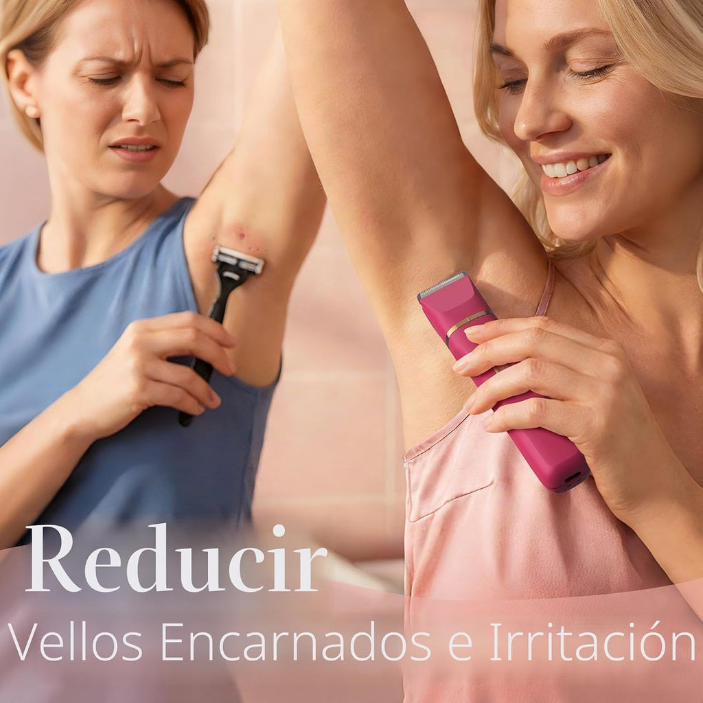Recortadora eléctrica de bikini para mujeres - Recortadora de vello...