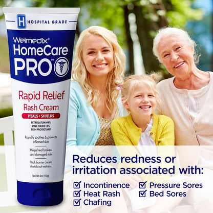Welmedix Crema de alivio rápido para sarpullido de pañales con óxid...