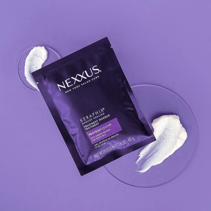 Nexxus Keraphix Máscara para cabello dañado, 20 unidades, 1.5 onzas