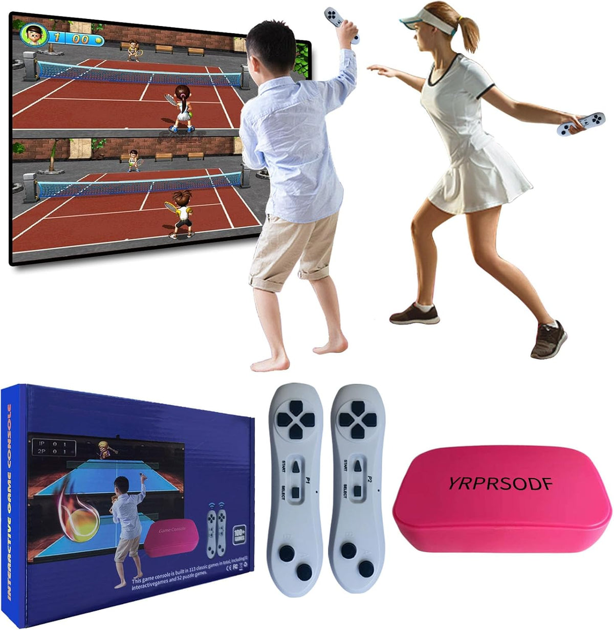 YRPRSODF Consola de juegos de TV integrada con más de 100 juegos, m...